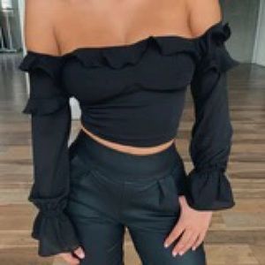 Tiger Mist Marinella Top - Black